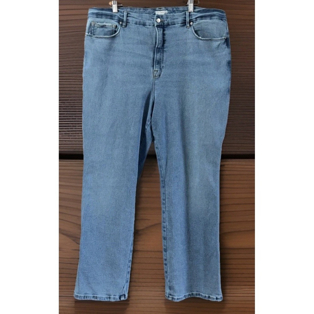 Women's Good American Stretch Jeans Plus Sz 22 28" Ins No‎ Pilling 40x28